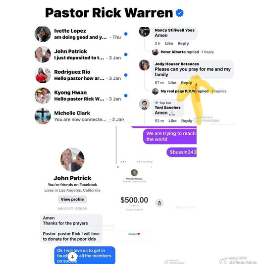 Celebrity pastor update